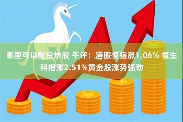 哪里可以配资炒股 午评：港股恒指涨1.06% 恒生科指涨2.51%黄金股涨势强劲